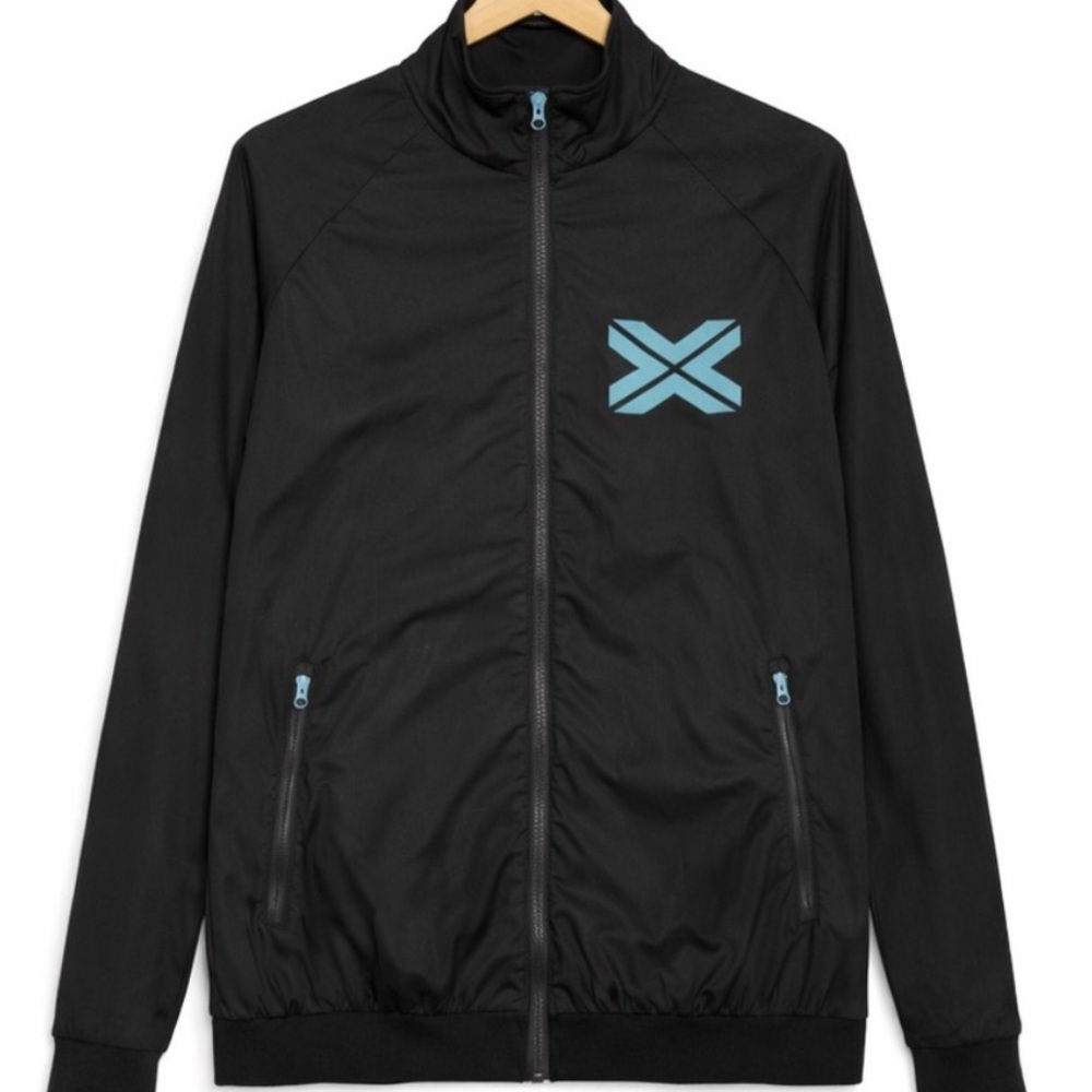 Electric Family Zip-Up Jacket Black Teal Logo EDM Festival